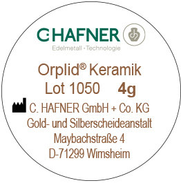 Orplid Keramik Lot 1050, 4g