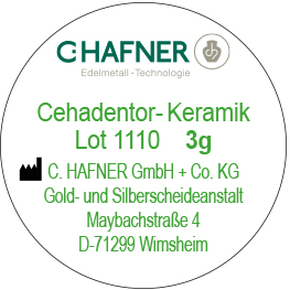 Cehadentor Keramik Lot 1110, 3g