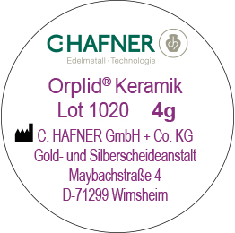 Orplid Keramik Lot 1020, 4g