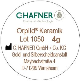 Orplid Keramik Lot 1050, 4g