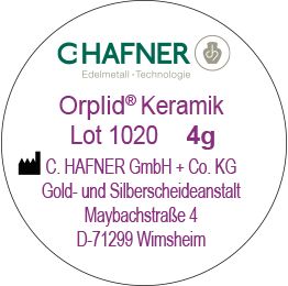 Orplid Keramik Lot 1020, 4g